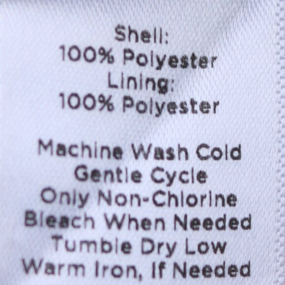 Talbots Black & White Abstract Print Poly Full A-Line Lined Slirt Sz 10 - Picture 5 of 5